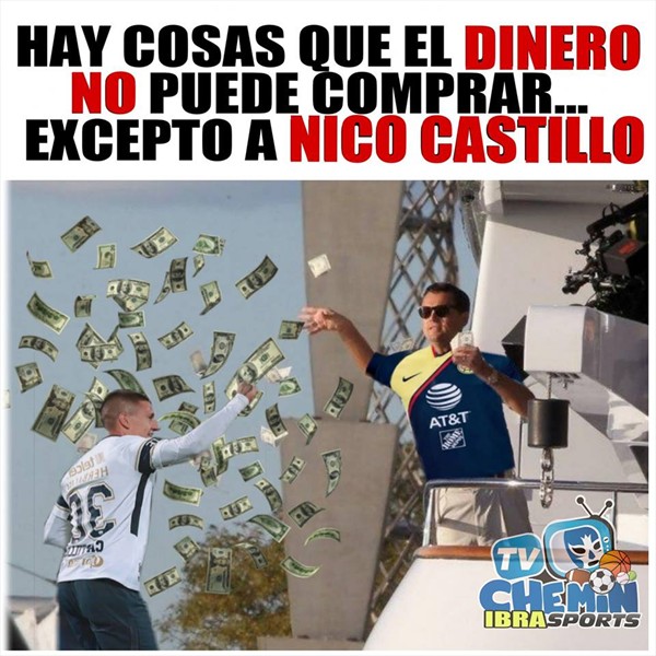Memes no perdonan fichaje de Nico Castillo con AmÃ©rica