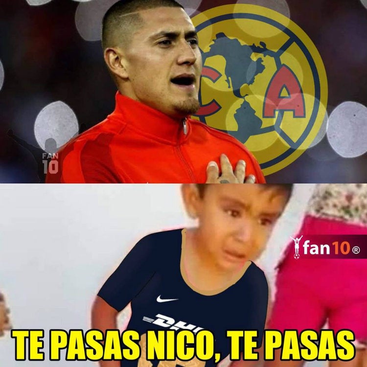 Memes no perdonan fichaje de Nico Castillo con AmÃ©rica