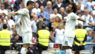 CR7 y Marcelo festejan un gol con el Real Madrid