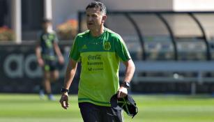 Juan Carlos Osorio, durante la práctica del Tri