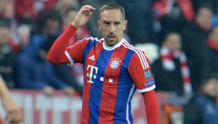 Ribery durante un juego con el Bayern Munich