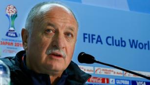 Luiz Felipe Scolari en conferencia de prensa el Mundial de Clubes