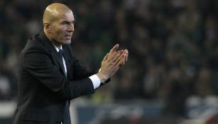 Zidane durante un encuentro del Madrid
