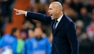 Zidane, durante un encuentro del Madrid