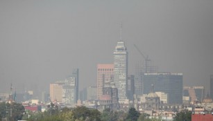 Panorámica de la Ciudad de México con la contingencia ambiental