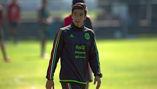 Rodolfo Pizarro durante un entrenamiento con la Selección Mayor