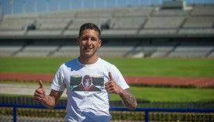 Ismael Sosa posa en el Olímpico Universitario