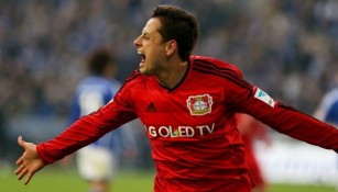 CH7 celebra un gol con el Leverkusen