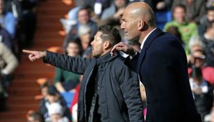 Simeone y Zidane dan indicaciones duarnte el Derbi madrileño