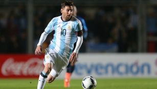 Lionel Messi durante el amistoso preparatorio entre Argentina y Honduras