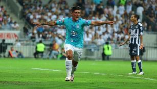 Guzmán celebra el gol del título frente a Rayados