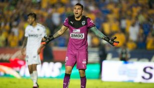 Orozco en un partido con Rayados