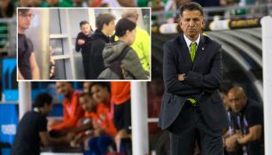 Juan Carlos Osorio y Baños discuten tras goleada contra Chile 