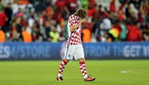 Luka Modric muestra decepción tras caer contra Portugal
