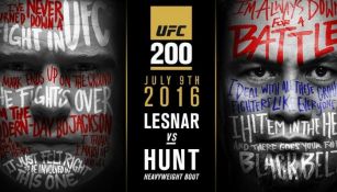 El promocional de la pelea estelar del UFC 200 entre Lesnar y Hunt