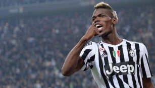 El mediocampista francés Paul Pogba con la playera de Juventus