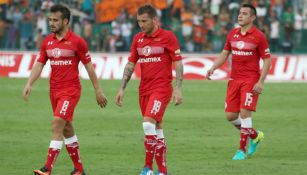 Jugadores de Toluca, decepcionados tras caer contra Chiapas