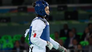 Itzel Manjarrez tras un combate en Río 2016
