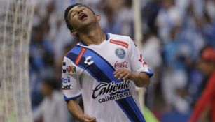 Christian Bermúdez se lamenta en juego de Puebla