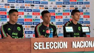Barragán, Sepúlveda y Zaldívar en conferencia de prensa
