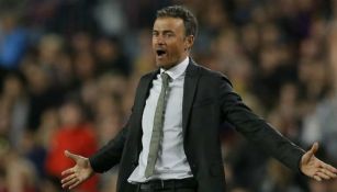 Luis Enrique reclama durante un partido