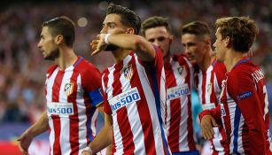 Yannick Carrasco festejó así tras anotar contra Bayern Munich