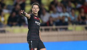 CH7 celebra un gol con el Bayer Leverkusen