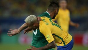 Momento del golpe de Duk a Neymar