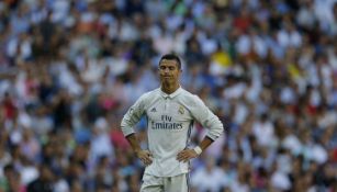CR7 se lamenta en un partido del Real Madrid