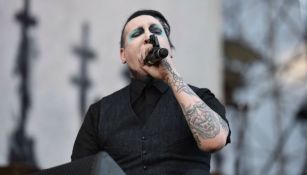 Marilyn Manson durante su participación en el Knot Fest