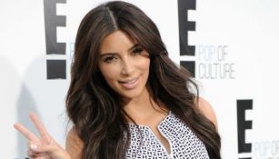 Kim Kardashian en la alfombra roja de un evento
