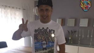 Bofo Bautista con su playera dedicada al América