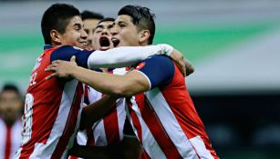 Pulido festeja su primer gol en Clásico Nacional