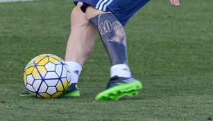 Así luce el tatuaje de Lionel Messi