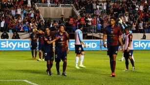 Jugadores del Atlante festeja su pase a las Semifinales del Ascenso MX