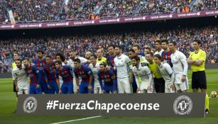 Barcelona y Real Madrid se reúnen para mostrar su apoyo al 'Chape'