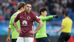 Pablo Aguilar durante el encuentro frente al Jeonbuk del Mundial de Clubes