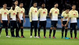 Jugadores de América durante la tanda de penaltis