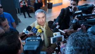 Alejandro Rodríguez, presidente de Tigres, en conferencia de prensa