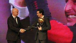 Infantino y Emery en Football Gala & Globe Soccer Awards
