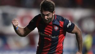 Martín Cauteruccio celebra un gol con San Lorenzo