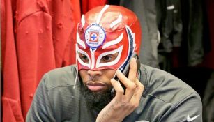 Odell Beckham Jr. porta máscara del Cruz Azul