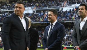 Owen y Ronaldo en el Bernabéu en homenaje a CR7