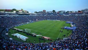 Estadio Azul previo a que comenzará el juego Cruz Azul vs Necaxa
