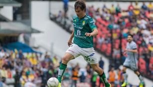 Ignacio González, durante el partido contra las Águilas