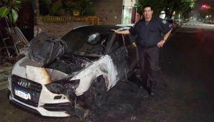 El coche de Gonzalo 'Pity' Martínez queda destruido 