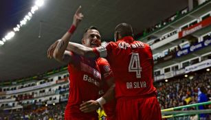 Rodrigo Salinas festeja su gol frente al León