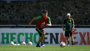 Moreno realiza un entrenamiento con el Tri en Cuernavaca 