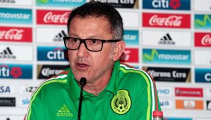 Osorio, durante la conferencia de prensa del Tri