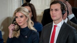 Ivanka Trump junto a sus esposo Jared Kushner en una conferencia